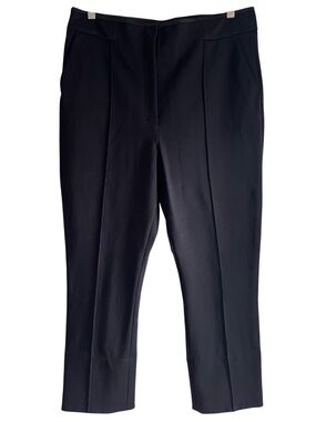 Dorothee Schumacher pin tuck cropped stretch dress pants XXL excellent condition